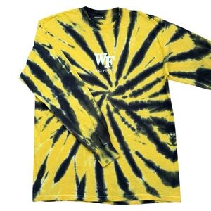VTG Wake Forest Basketball Chris Paul Era Tie Dye Long Sleeve t-shirt size L